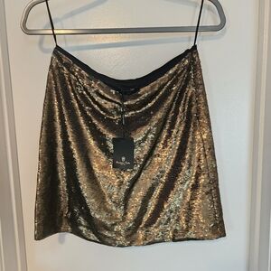 Small Massimo Dutti sequin skirt